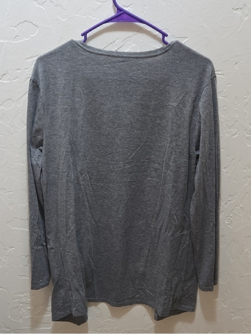 Women's Long-Sleeve Gray Tee - Lightweight Everyday Layer